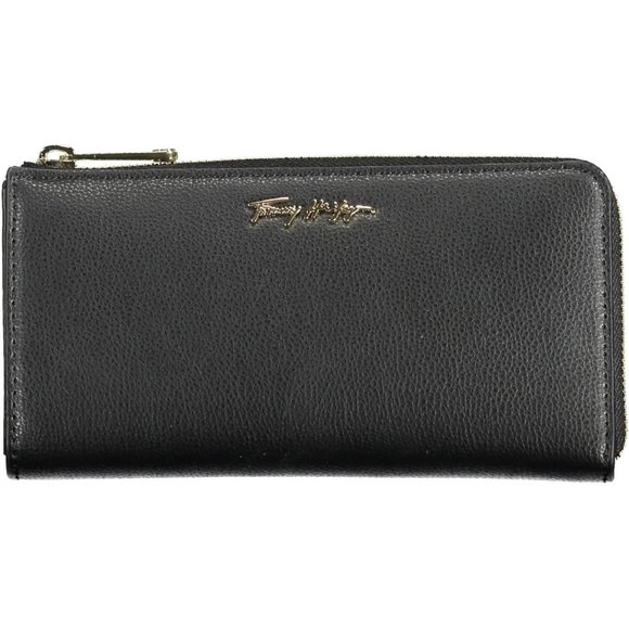 Tommy Hilfiger Black Polyurethane Wallet